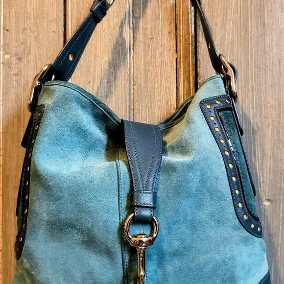 Coach Y2K Suede & Leather Hobo - Picture 3 of 10